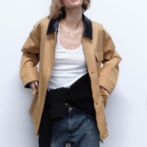 Zara Woman Combination Quilted jacket